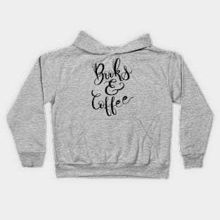 Hand Lettering Design Books & Coffee Kids Hoodie